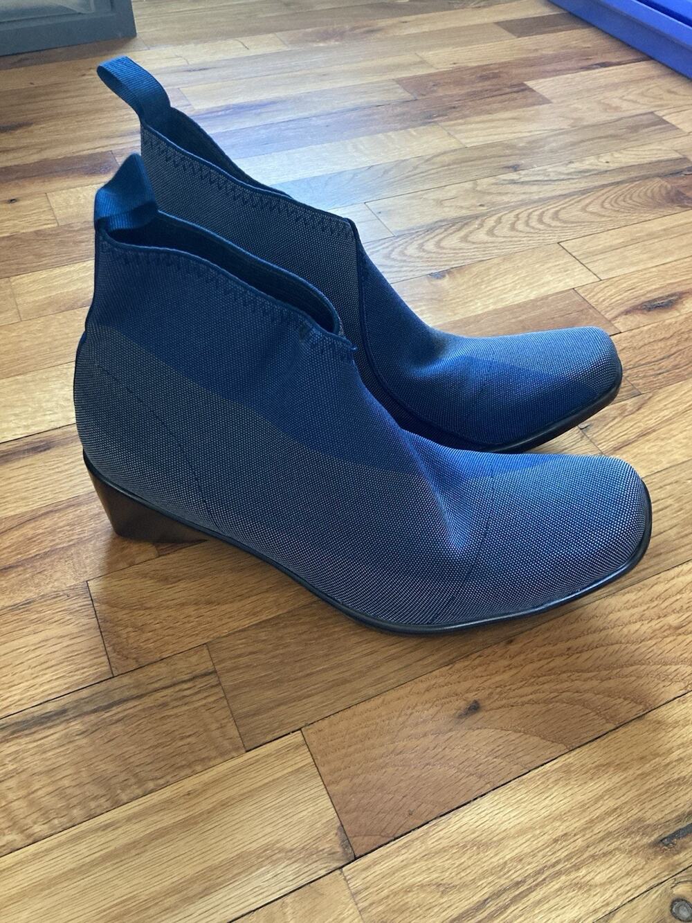 Charleston Shoe Company Telfair Boot Blue Gray Color Block Women’s Size 11 Boho